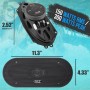 Pyle Par de altavoces estereo, 3 vias, 240W 5x7”, Triaxial, Audio profesional, Coche, Auto, Compatible con montaje en