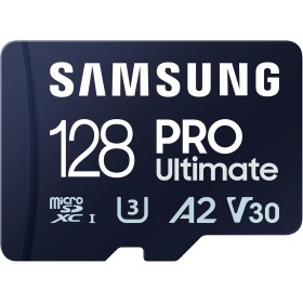 Samsung PRO Ultimate Tarjeta de Memoria MicroSD con Adaptador SD, 128 GB, 200 MB/s y 130 MB/s, UHS-I, C10, U3, V30, A2, 4K UHD,