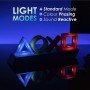 Luz logo PlayStation - Producto oficial, 3 modos de luz, iluminación reactiva al sonido para decoración de juegos u oficina,
