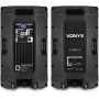 Vonyx VSA120S Juego de Altavoces Activos estéreo de 800 W con Bluetooth, Reproductor de MP3 y Control Remoto - ¡Adecuado para
