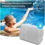 Herdio 2 uds altavoces para interiores y exteriores con cable impermea