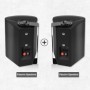 Herdio 2 uds altavoces para interiores y exteriores con cable impermea