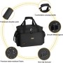 Bolsa de DJ, bolsa organizadora de archivos de cable de DJ con separadores desmontables y parte inferior acolchada, bolsa de