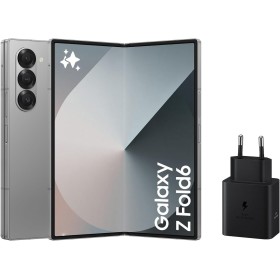 Samsung Galaxy Z Fold6 256 GB + Cargador - Teléfono Móvil con IA, Smartphone Android Libre, Cámara 50 MP, Pantalla Grande,