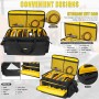 LEFOR·Z Bolsa organizadora de Archivos de Cable para Equipo de DJ, con separadores Desmontables y Parte Inferior Acolchada,