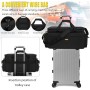 LEFOR·Z Bolsa organizadora de Archivos de Cable para Equipo de DJ, con separadores Desmontables y Parte Inferior Acolchada,