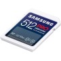 Samsung PRO Ultimate Tarjeta de Memoria SD, 512 GB, Lectura 200 MB/s, Escritura 130 MB/s, UHS-I, C10, U3, V30, 4K UHD, Para