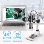 Ninyoon Microscopio 4K WiFi con Soporte Profesional 50-1000X Microscopio Digital USB Endoscopio Inalámbrico Cámara HD para
