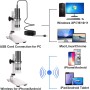 Ninyoon Microscopio 4K WiFi con Soporte Profesional 50-1000X Microscopio Digital USB Endoscopio Inalámbrico Cámara HD para