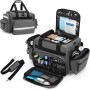 Damero Bolsa de trauma médica vacía, bolsa de primeros auxilios profesional con múltiples bolsillos para suministros