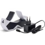 PowerA Cargador Rápido Dual para 2 x Mandos Inalámbricos DualSense, Estación Doble de Carga para Mandos de Sony PlayStation 5