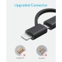 Anker PowerLine II - Cable 3 en 1, Lightning/Tipo C/Micro USB para iPhone, iPad, Huawei, HTC, LG, Samsung Galaxy, Sony Xperia y
