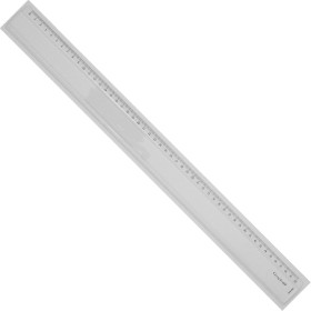 GRAPH'IT Regla 50 cm Graduada - Bisel y Borde Antimanchas - Acrílico Transparente Resistente - Ideal para Estudiantes, Artistas