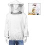 Linian Traje de Apicultor Profesional, Chaqueta para Apicultura, Equipo con Sombrero para Hombres y Mujeres