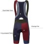 Culotte Ciclismo Hombre Pantalones cortos con tirantes de equipo profesional coloridos Pantalones cortos de ciclismo for hombre