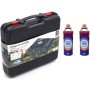 UBOON Cocina Portatil, Cocina De Gas Portatil, Cocina 2 en 1, Disponible Uso Butano, Estufa Camping, Ligero y Fácil de usar,