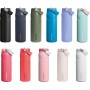 Stanley Flip Straw 2.0 Botella Agua Acero Inoxidable Con Pajita 1.06L - 15 Horas Fría - 3 Días Helada - Acero Inoxidable - Sin