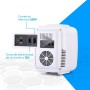 NK Mini Nevera Portátil, 4 Litros de Capacidad, Funcionamiento 12V-220V, Función Enfriamiento y Calentamiento, Para Cosméticos y
