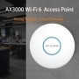 AX3000 WiFi6 Punto de acceso de doble banda Extensor Wifi de malla AP 