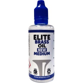 Elite Brass Oil New Medium 60 ml- Aceite para instrumentos musicales de viento: trompeta, trombón, fliscorno, trompa, tuba, etc