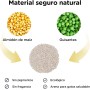 FUKUMARU Arena de Tofu para Gatos 10.8kg - Arena aglomerante para Gatos, Mezcla de pellets de maíz, Libre de Polvo y fácil de