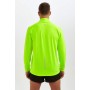 Time To Run Men's Lightweight Long Sleeve Mesh Neck Zip Thermal Running Gym Sweatshirt