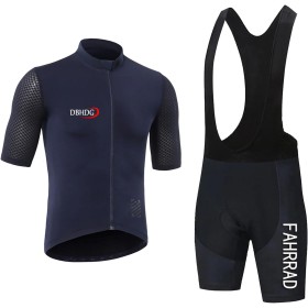 Conjunto de Ropa de Ciclista, Traje Ciclismo Hombre para Verano y Culotte Ciclismo, Maillot Bicicleta Hombre de Equipos