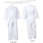 SHERCHPRY 1 Juego uniforme de kárate trajes capacitación real práctica combate negro karategui adulto judogi cinturón traje