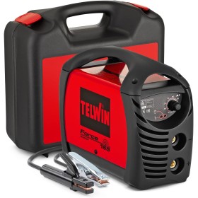 TELWIN - Soldador Inverter Profesional FORCE 165 TE-815857 - Alta Estabilidad - Para Diversos Electrodos - Incluye Maleta