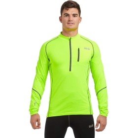 Time To Run Men's Thermal Running Shirt for Winter Long Sleeves, Pocket and Zipper on the Neck