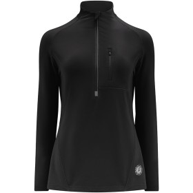 Time To Run Thermal Running Shirt for Winter Long Sleeve, Pocket and Zipper On The Neck