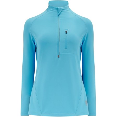 Time To Run Thermal Running Shirt for Winter Long Sleeve, Pocket and Zipper On The Neck