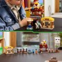 LEGO Minecraft El Ataque a la Aldea del Globo de Ghast, Set de Construcción con Casa de Steve de Juguete para Niños y Gamers,