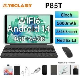 Tableta Teclast P85T Allwinner A523 de 8 núcleos, 1,8 GHz/ 4 GB de RAM