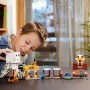 LEGO Minecraft El Ataque a la Aldea del Globo de Ghast, Set de Construcción con Casa de Steve de Juguete para Niños y Gamers,