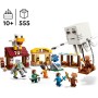 LEGO Minecraft El Ataque a la Aldea del Globo de Ghast, Set de Construcción con Casa de Steve de Juguete para Niños y Gamers,