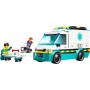 LEGO City Ambulancia de Emergencias Juguete de Construcción, Set de Juego de Médicos con Vehículo y Minifiguras, Regalo