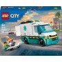 LEGO City Ambulancia de Emergencias Juguete de Construcción, Set de Juego de Médicos con Vehículo y Minifiguras, Regalo