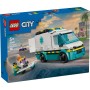 LEGO City Ambulancia de Emergencias Juguete de Construcción, Set de Juego de Médicos con Vehículo y Minifiguras, Regalo