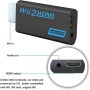 Azuxreza Wii to HDMI Converter,Wii HDMI Adapter 1080P, Output Video Audio HDMI Converter with 3.5mm Audio Jack&HDMI Output