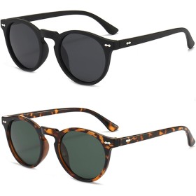 DKDDSSS 2 Pares Gafas Polarizadas, Gafas de Sol Polarizadas, Gafas de Sol Hombre Polarizadas, Gafas de Sol Mujer Polarizadas,