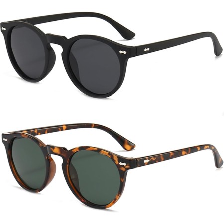 DKDDSSS 2 Pares Gafas Polarizadas, Gafas de Sol Polarizadas, Gafas de Sol Hombre Polarizadas, Gafas de Sol Mujer Polarizadas,