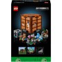 LEGO Minecraft Mesa de Trabajo Maqueta para Adultos Inspirada en el Videojuego con Figuras, Criaturas y Biomas del 15