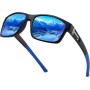 Ulknyss Gafas de Sol Hombre Polarizadas Gafas Deportivas Protección UV Lentes de Sol para Hombre Conducir Running Pesca Viajes