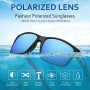 Ulknyss Gafas de Sol Hombre Polarizadas Gafas Deportivas Protección UV Lentes de Sol para Hombre Conducir Running Pesca Viajes