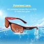 OJIRRU Gafas de sol polarizadas para hombre mujer Gafas Deportivas para Golf Ciclismo Pesca Running Deporte Protección UV400