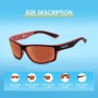OJIRRU Gafas de sol polarizadas para hombre mujer Gafas Deportivas para Golf Ciclismo Pesca Running Deporte Protección UV400
