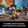 LEGO Minecraft Mesa de Trabajo Maqueta para Adultos Inspirada en el Videojuego con Figuras, Criaturas y Biomas del 15