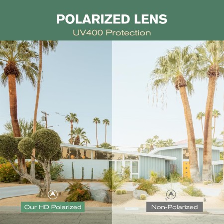 Farrobor Gafas de Sol Hombre Polarizadas Clásicas Gafas de Sol Cuadradas Lentes de sol Hombre y Mujer Conducir Correr Protección