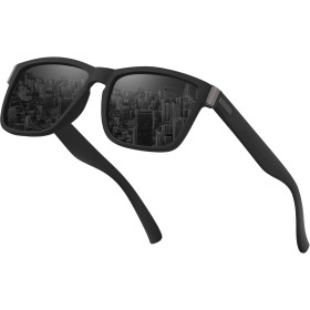 Farrobor Gafas de Sol Hombre Polarizadas Clásicas Gafas de Sol Cuadradas Lentes de sol Hombre y Mujer Conducir Correr Protección